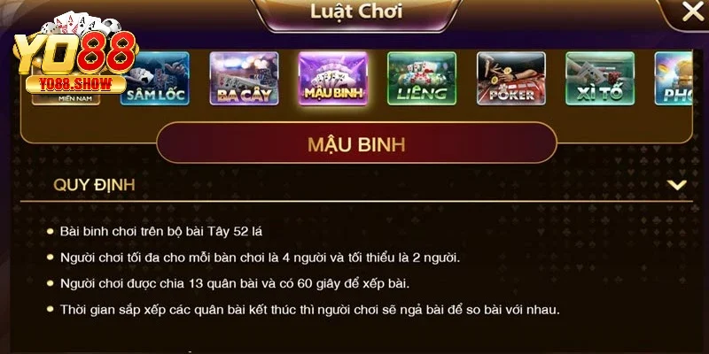 Mậu binh là một trò chơi đã quá quen thuộc tại Sunwin